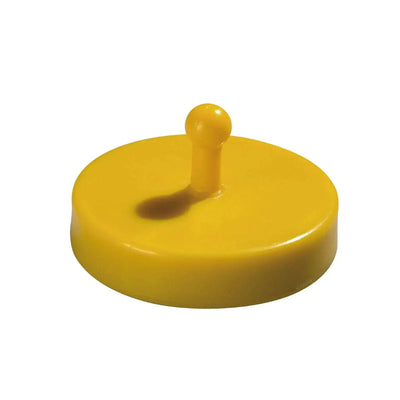 Gelber magnetknopf mit rundem griff aus racer duck set mit renngewicht für go kart und autorennen spielspaß