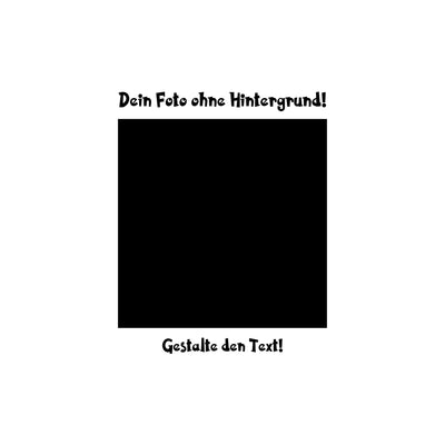 Schwarzer quadratischer platzhalter mit text zu entferner hintergrund und optionalem hintergrund für fotomotive