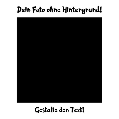 Schwarzes quadrat als platzhalter mit deutscher schrift für remove: hintergrundentferner und optionaler hintergrund