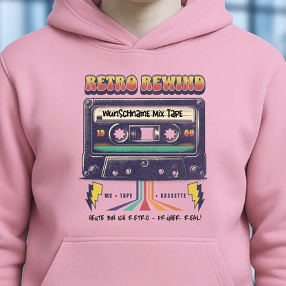 Retro MC 1950 bis 2010 + Wunschtext • Unisex Premium Hoodie XS-5XL aus Bio-Baumwolle für Damen & Herren