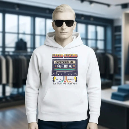 Retro MC 1950 bis 2010 + Wunschtext • Unisex Premium Hoodie XS-5XL aus Bio-Baumwolle für Damen & Herren
