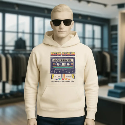 Retro MC 1950 bis 2010 + Wunschtext • Unisex Premium Hoodie XS-5XL aus Bio-Baumwolle für Damen & Herren