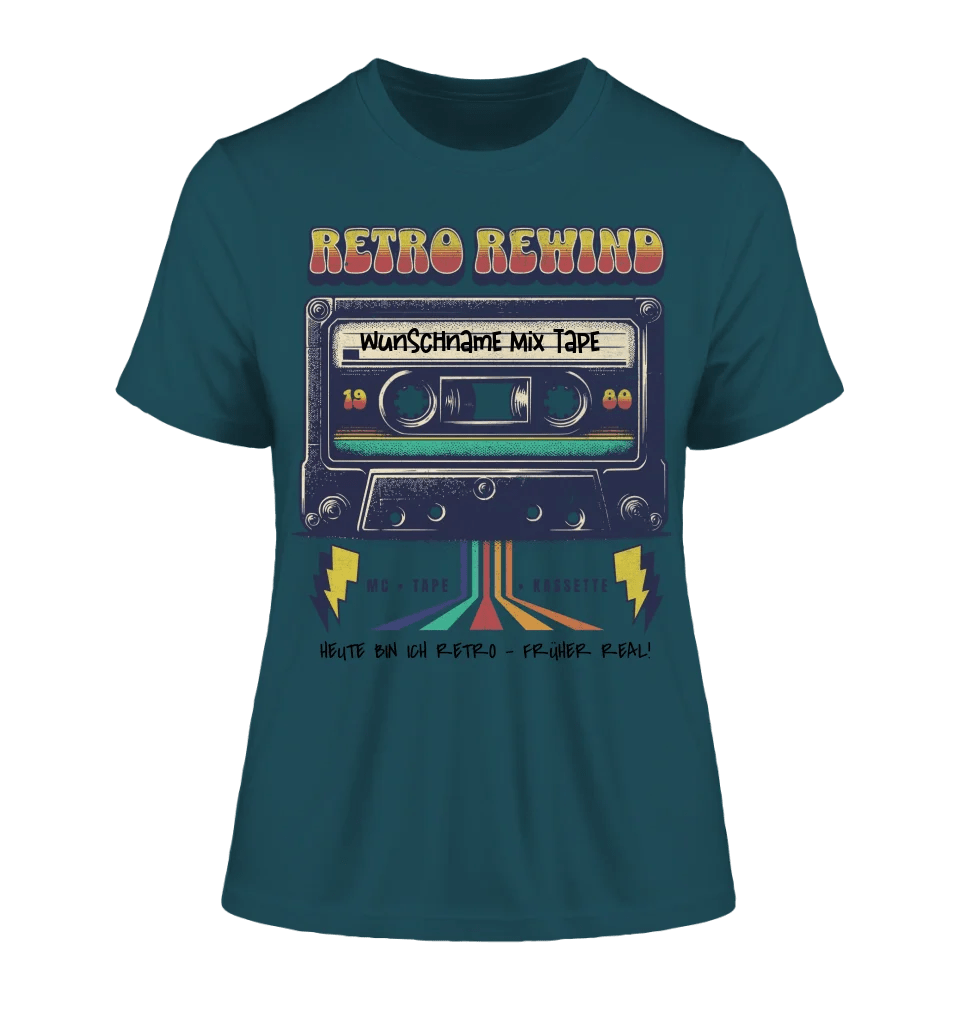 Retro MC 1960 bis 1999 + Wunschtext • Ladies Premium T-Shirt XS - 2XL aus Bio - Baumwolle für Damen • Exklusivdesign • personalisiert von HalloGeschenk.de