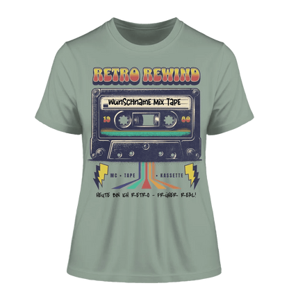 Retro MC 1960 bis 1999 + Wunschtext • Ladies Premium T-Shirt XS - 2XL aus Bio - Baumwolle für Damen • Exklusivdesign • personalisiert von HalloGeschenk.de