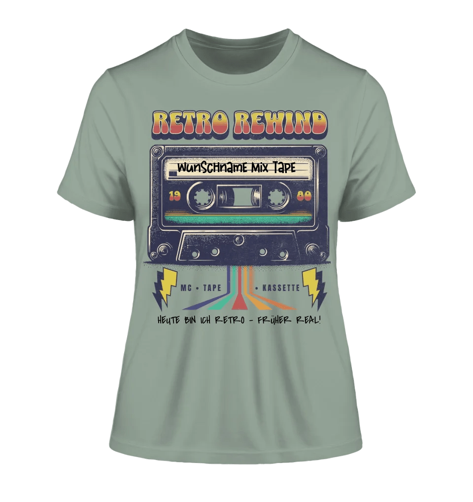 Retro MC 1960 bis 1999 + Wunschtext • Ladies Premium T-Shirt XS - 2XL aus Bio - Baumwolle für Damen • Exklusivdesign • personalisiert von HalloGeschenk.de