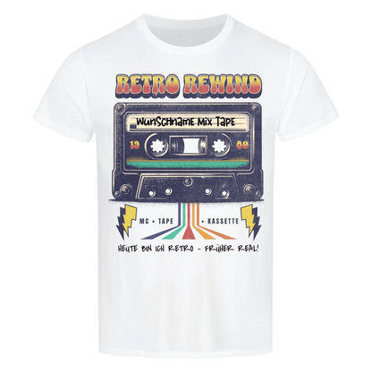 Retro MC 1960 bis 1999 + Wunschtext • preiswertes Classic T-Shirt Unisex/Bio von HalloGeschenk.de