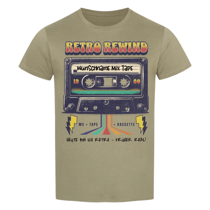 Retro MC 1960 bis 1999 + Wunschtext • preiswertes Classic T-Shirt Unisex/Bio von HalloGeschenk.de