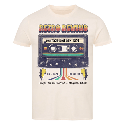 Retro MC 1960 bis 1999 + Wunschtext • preiswertes Classic T-Shirt Unisex/Bio von HalloGeschenk.de