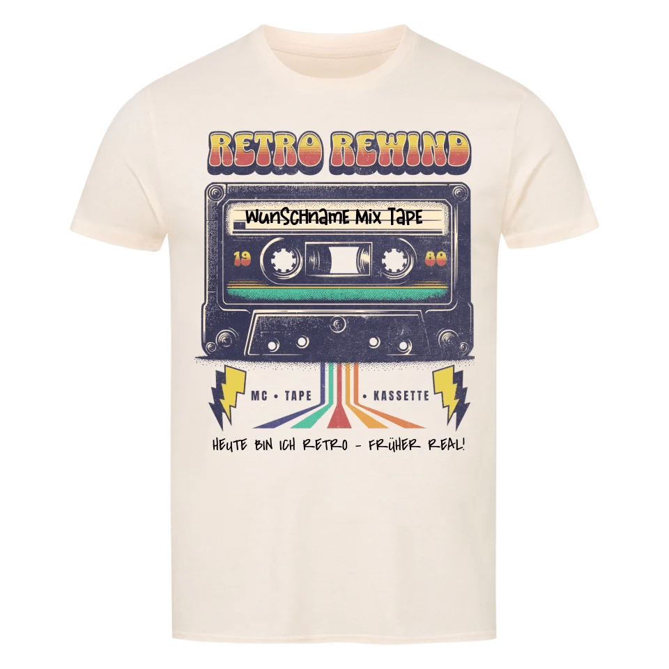 Retro MC 1960 bis 1999 + Wunschtext • preiswertes Classic T-Shirt Unisex/Bio von HalloGeschenk.de