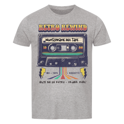 Retro MC 1960 bis 1999 + Wunschtext • preiswertes Classic T-Shirt Unisex/Bio von HalloGeschenk.de