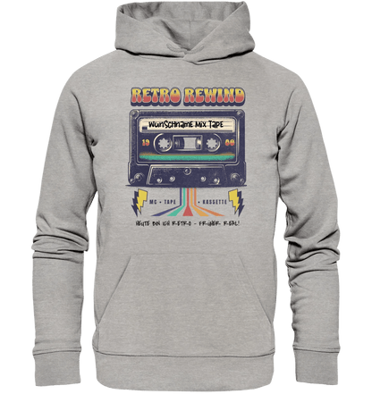 Retro MC 1960 bis 1999 + Wunschtext • Unisex Premium Hoodie XS - 5XL aus Bio - Baumwolle für Damen & Herren von HalloGeschenk.de