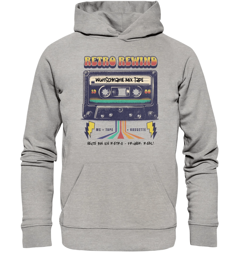 Retro MC 1960 bis 1999 + Wunschtext • Unisex Premium Hoodie XS - 5XL aus Bio - Baumwolle für Damen & Herren von HalloGeschenk.de