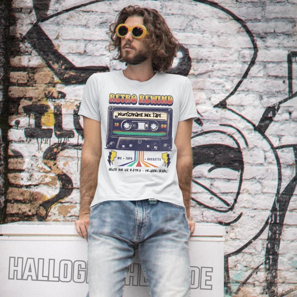 Retro MC 1960 bis 1999 + Wunschtext • Unisex Premium T-Shirt XS - 5XL aus Bio - Baumwolle für Damen & Herren • Exklusivdesign • personalisiert von HalloGeschenk.de