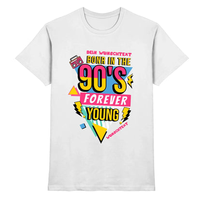 Retro MC mit Jahreszahl 1950 - 2010 • mehrere Artikel • ’Statement-Collection’ • Wunschtext • Mein Motiv • Premium