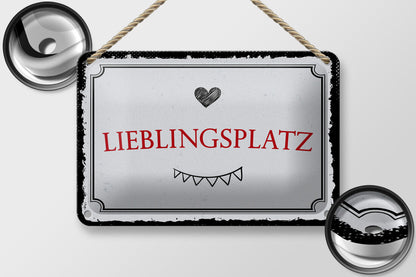 Lieblingsplatz • Blechschild 20x30cm