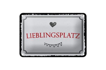 Lieblingsplatz • Blechschild 20x30cm