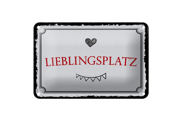 Lieblingsplatz • Blechschild 20x30cm