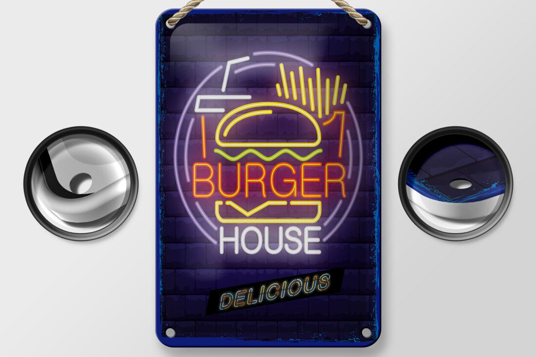 Burger House • Blechschild 20x30cm