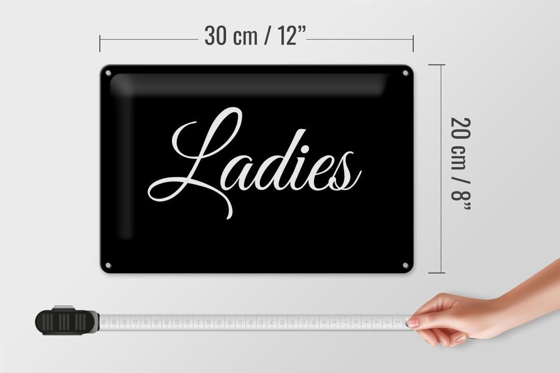 Ladies • Blechschild 20x30cm