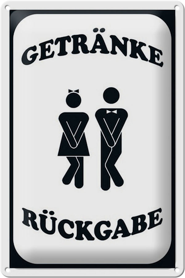 Getränkerückgabe • Blechschild 20x30cm