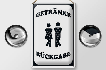 Getränkerückgabe • Blechschild 20x30cm