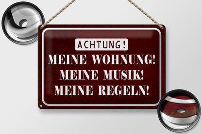 Meine Wohnung • Blechschild 20x30cm