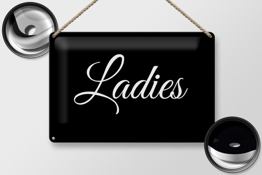 Ladies • Blechschild 20x30cm