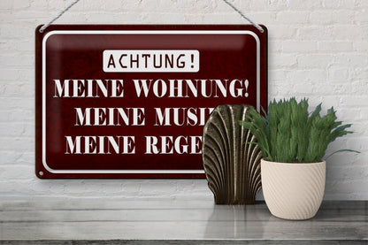 Meine Wohnung • Blechschild 20x30cm