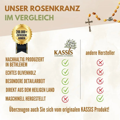 Rosenkranz mit Metall und Erde - oval - Rosenkranz