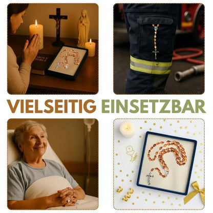 Rosenkranz mit Metall und Erde - oval - Rosenkranz