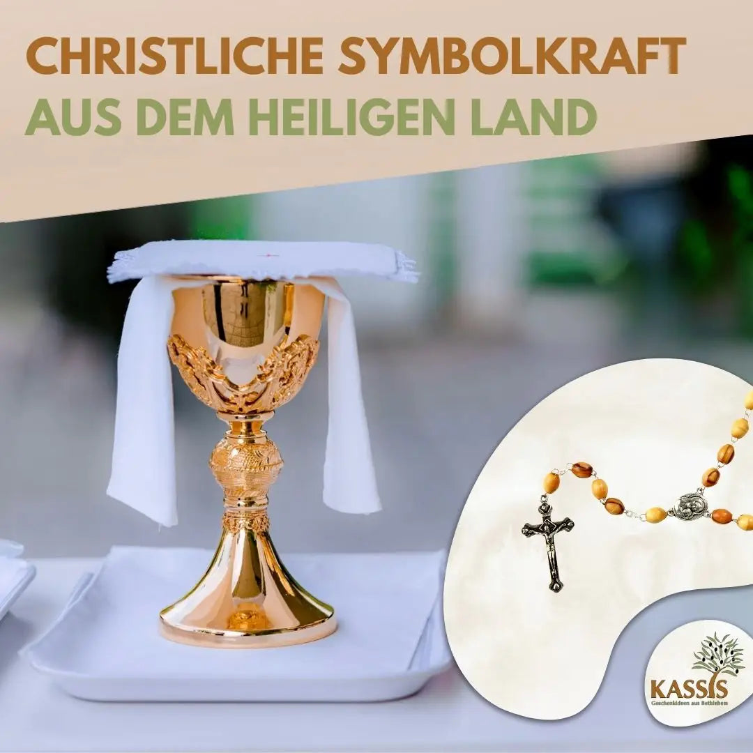 Rosenkranz mit Metall und Erde - oval - Rosenkranz