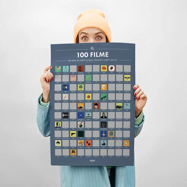 Rubbelposter 100 Filme die man im Leben einmal gesehen haben sollte (deutsche Version)