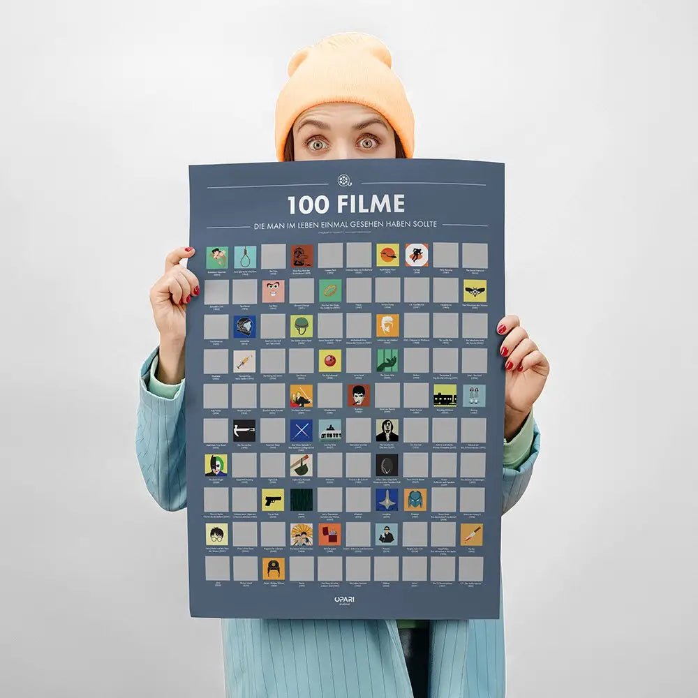 Rubbelposter: 100 Filme die man im Leben einmal gesehen haben sollte deutsche Version