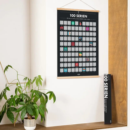 Rubbelposter 100 Serien die man im Leben einmal gesehen haben sollte (deutsche Version)
