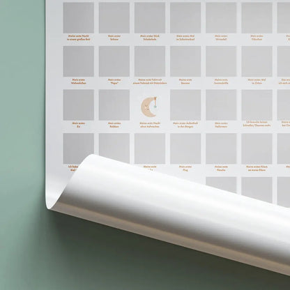 Rubbelposter Die 100 ersten Male deines Kindes (DE)