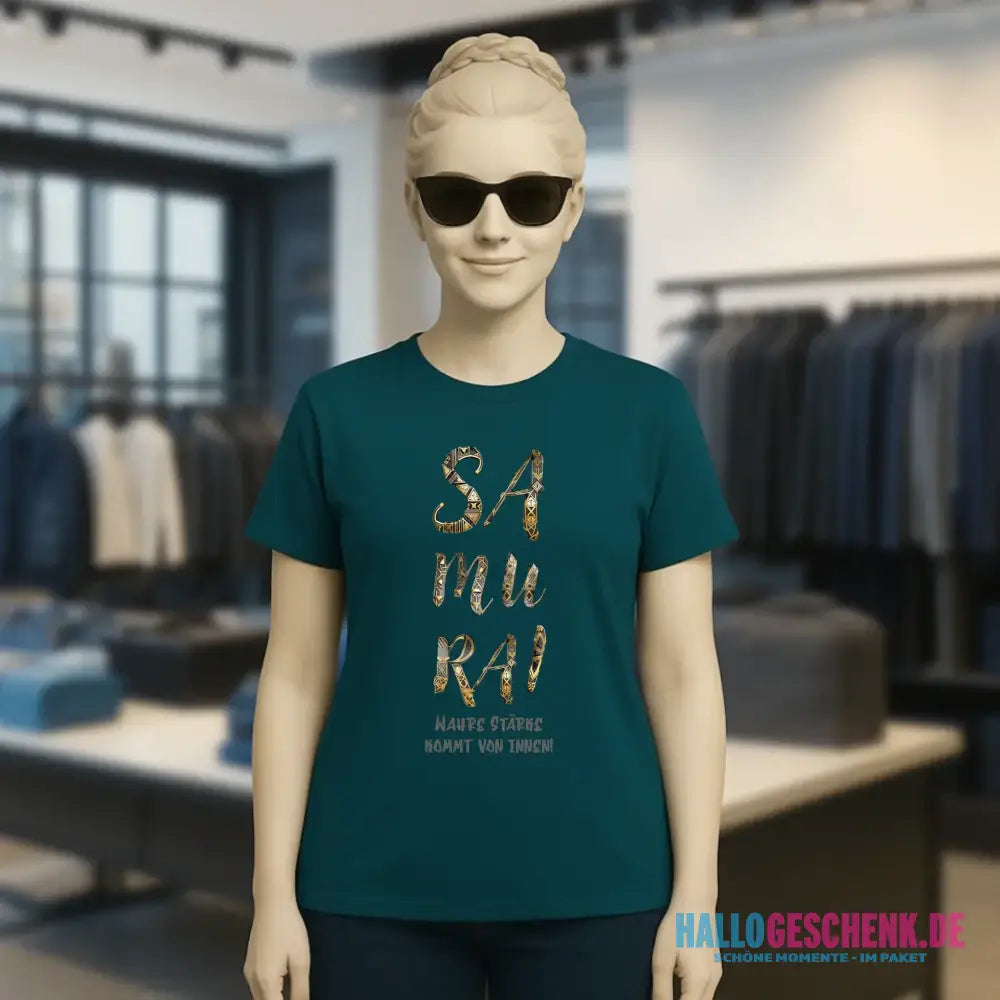 Samurai • Ladies Premium T-Shirt XS-2XL aus Bio-Baumwolle für Damen • Exklusivdesign • personalisiert