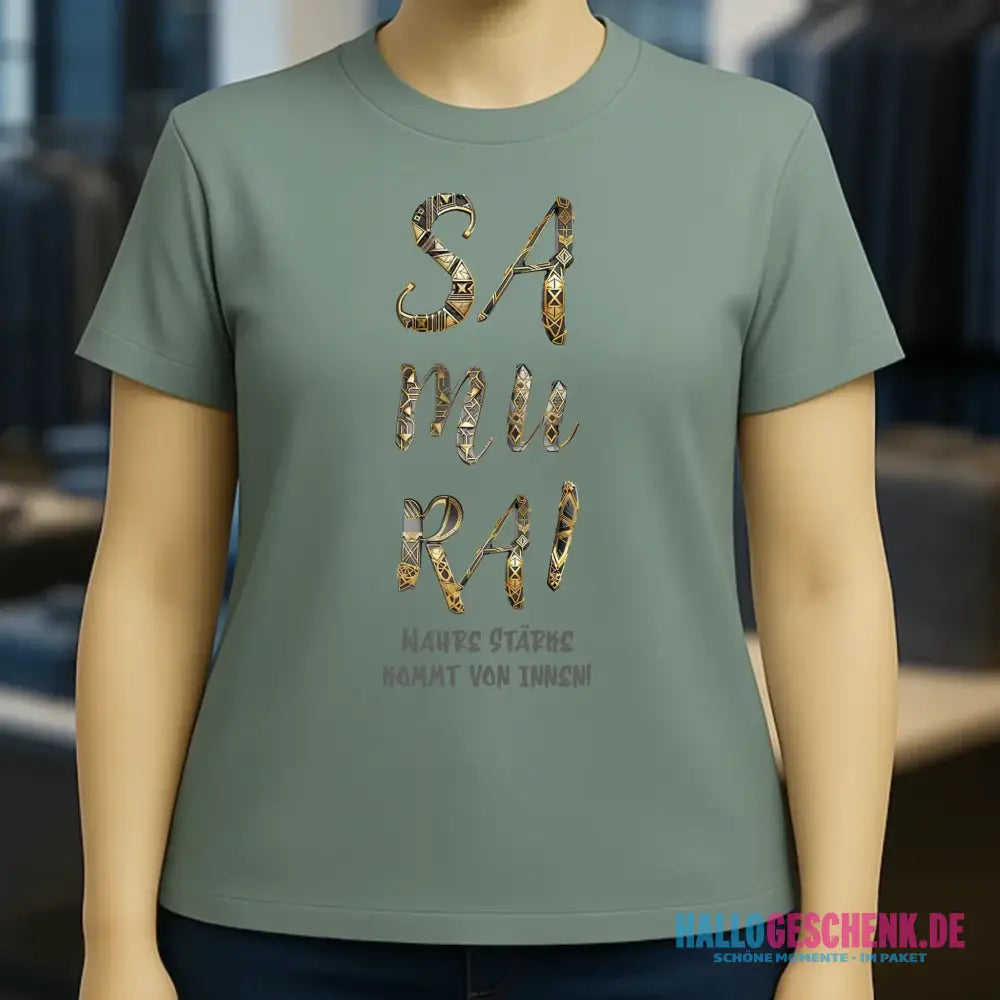 Samurai • Ladies Premium T-Shirt XS-2XL aus Bio-Baumwolle für Damen • Exklusivdesign • personalisiert