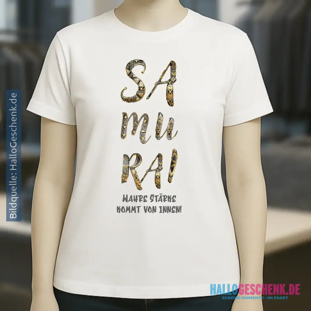 Samurai • Ladies Premium T-Shirt XS-2XL aus Bio-Baumwolle für Damen • Exklusivdesign • personalisiert