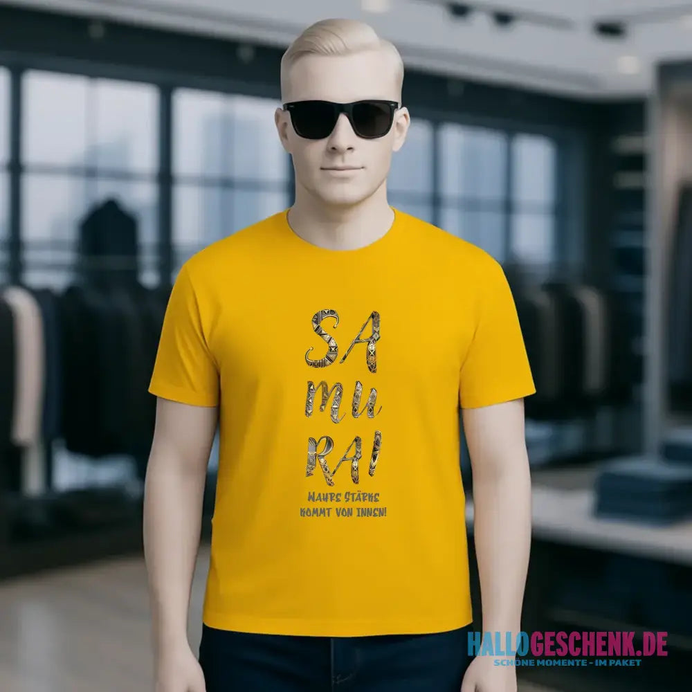 Samurai • Unisex Premium T-Shirt XS-5XL aus Bio-Baumwolle für Damen & Herren • Exklusivdesign • personalisiert