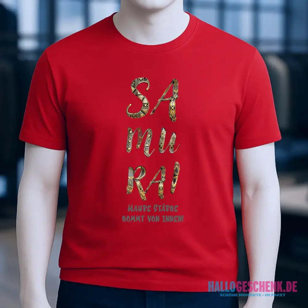 Samurai • Unisex Premium T-Shirt XS-5XL aus Bio-Baumwolle für Damen & Herren • Exklusivdesign • personalisiert