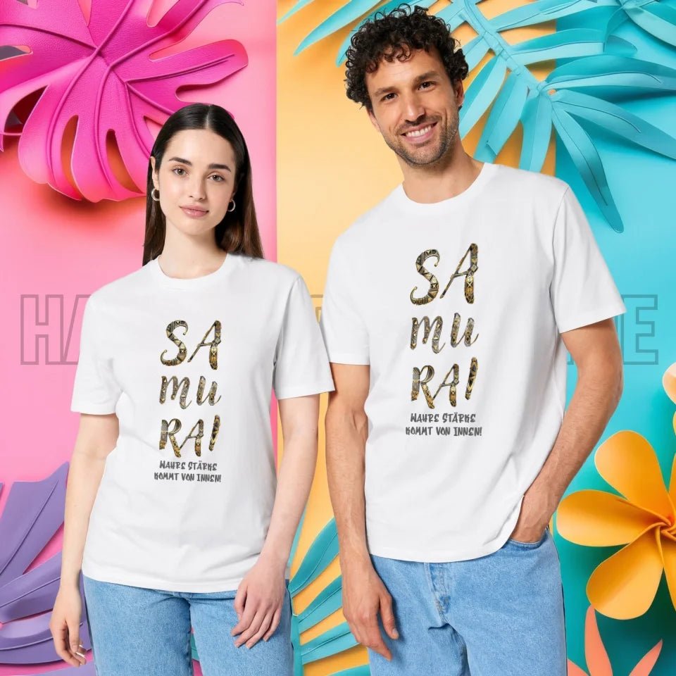 Samurai • Unisex Premium T-Shirt XS-5XL aus Bio-Baumwolle für Damen & Herren • Exklusivdesign • personalisiert