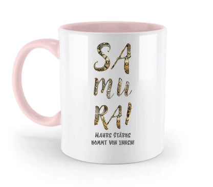 Samurai • zweifarbige Tasse • Exklusivdesign • personalisiert - HalloGeschenk.de