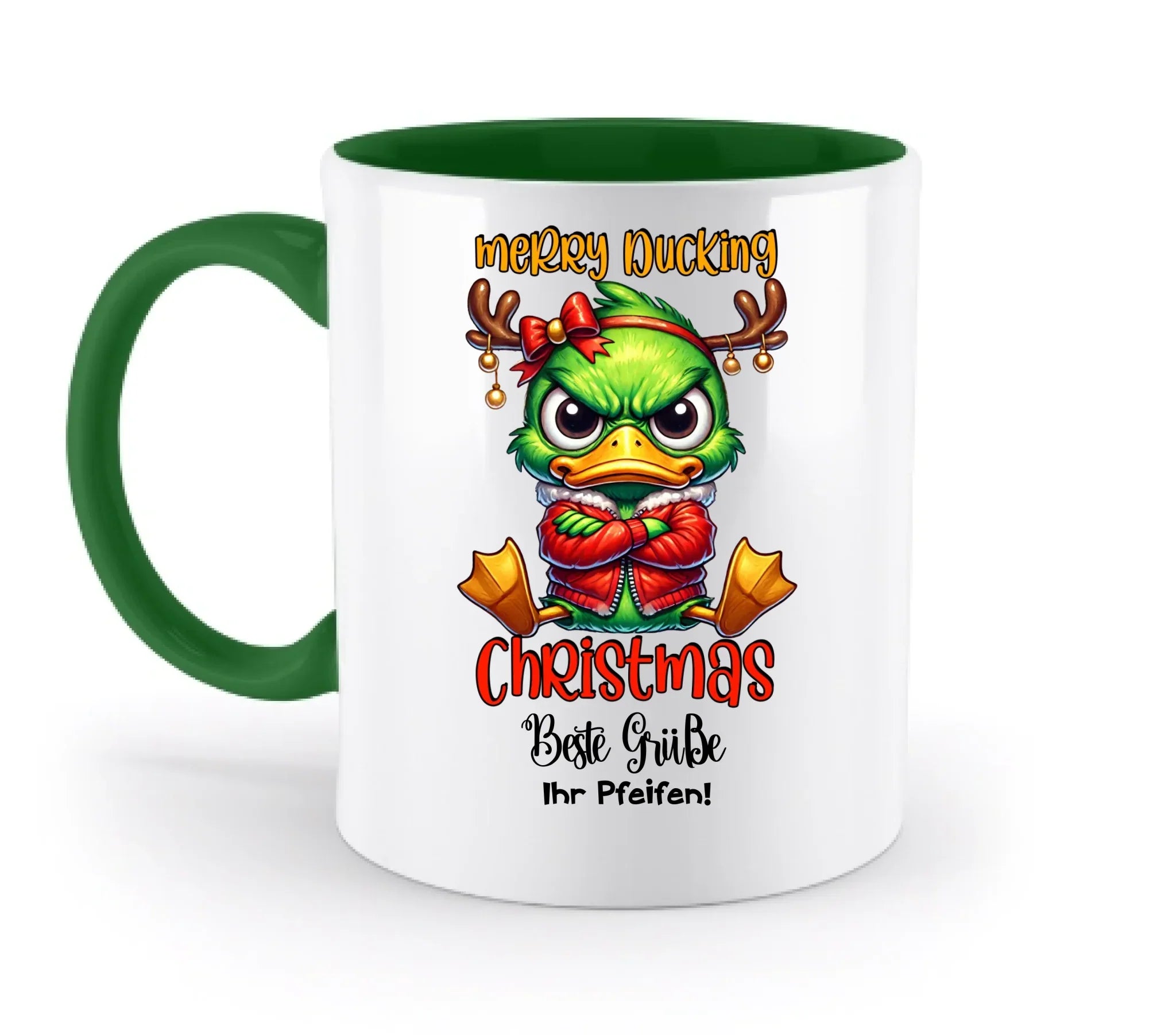 Sarkastisch: Grinchmas Ducks X-mas mit Wunschtext • 12 Motive verfügbar (personalisierbare Motive) • Weihnachtsente