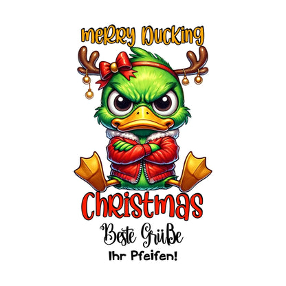 Sarkastisch: Grinchmas Ducks X-mas mit Wunschtext • 12 Motive verfügbar (personalisierbare Motive) • Weihnachtsente