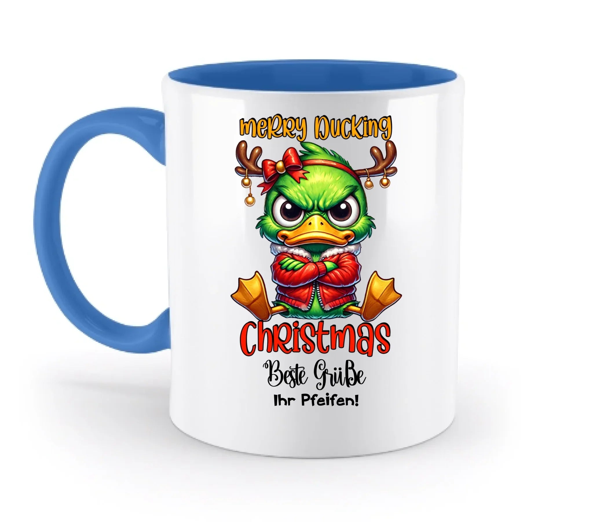 Sarkastisch: Grinchmas Ducks X-mas mit Wunschtext • 12 Motive verfügbar (personalisierbare Motive) • Weihnachtsente