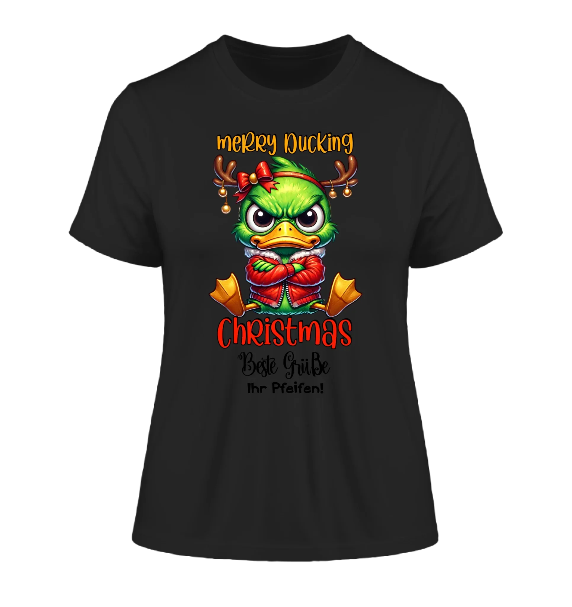 Sarkastisch: Grinchmas Ducks X-mas mit Wunschtext • 12 Motive verfügbar (personalisierbare Motive) • Weihnachtsente