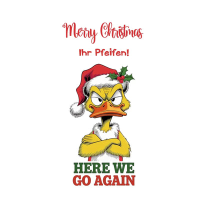 Sarkastisch: Yellow X-Mas Ducks mit Wunschtext • 12 Motive verfügbar (personalisierbare Motive) • Weihnachtsente