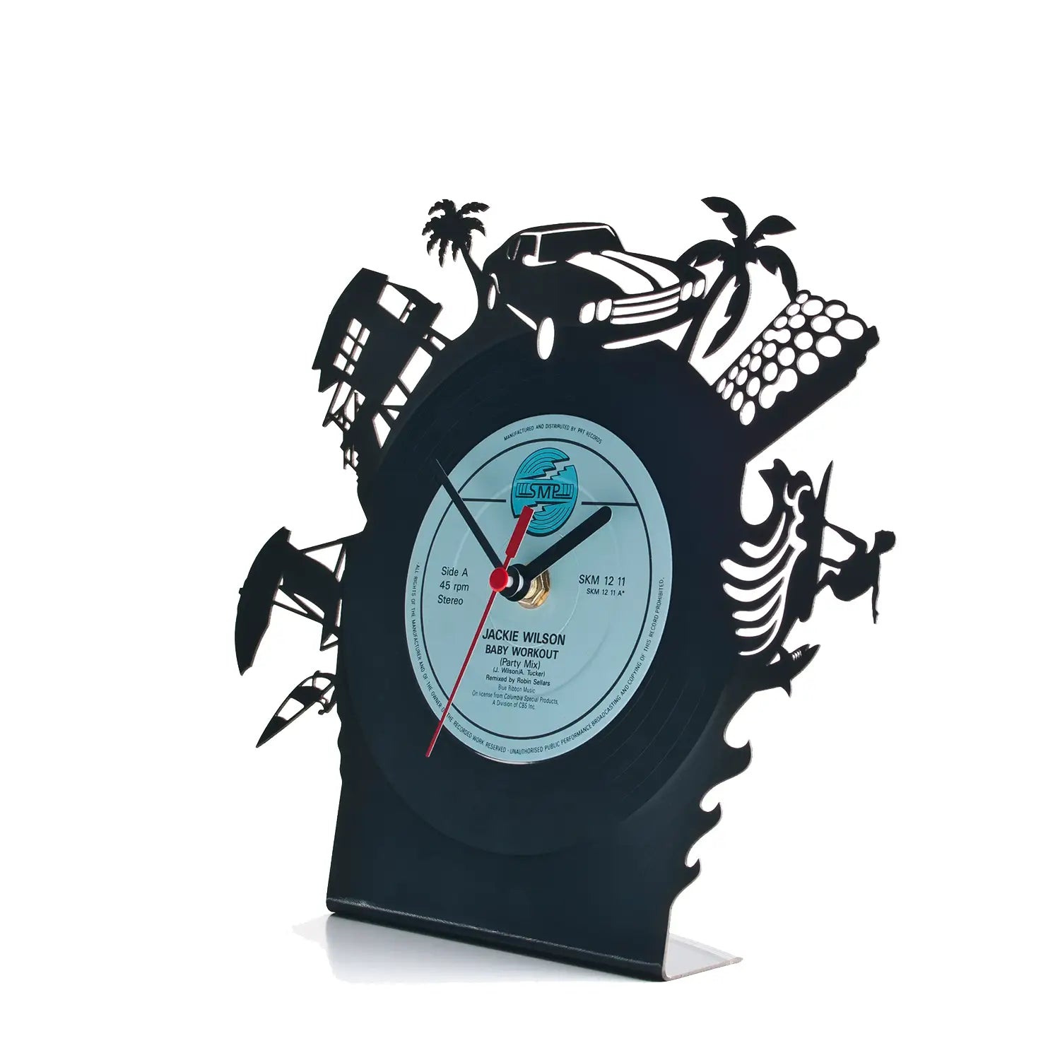 Schallplattentischuhr Miami - Standuhr