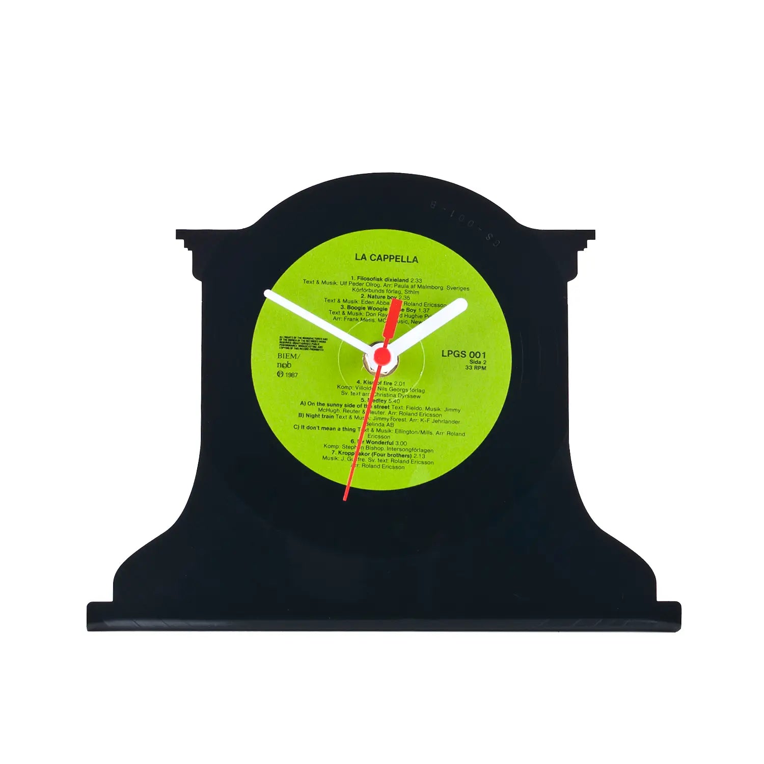 Schallplattentischuhr Retro #2 - Standuhr