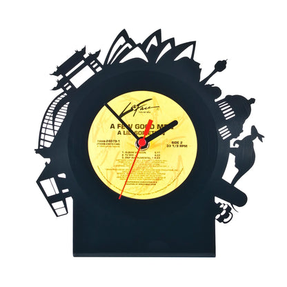 Schallplattentischuhr Sydney - Standuhr